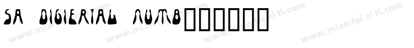 sa digiertal numb字体转换
